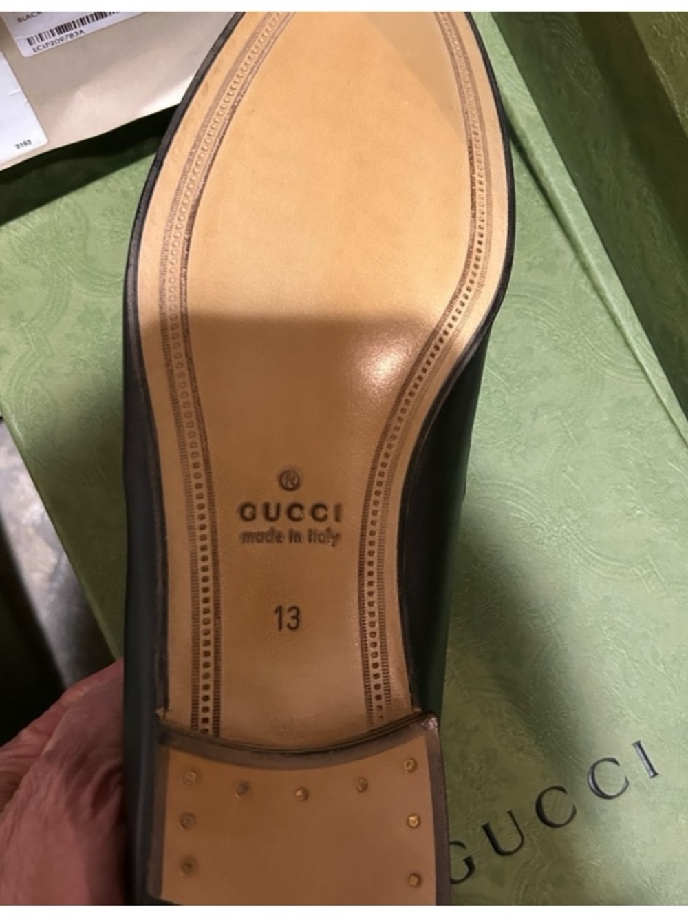 Gucci JORDAAN horse bit loafers size 13 made in Italy - Picture 3 of 7